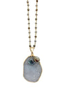 Labradorite & Pyrite Druzy Necklace - My Spa Shop