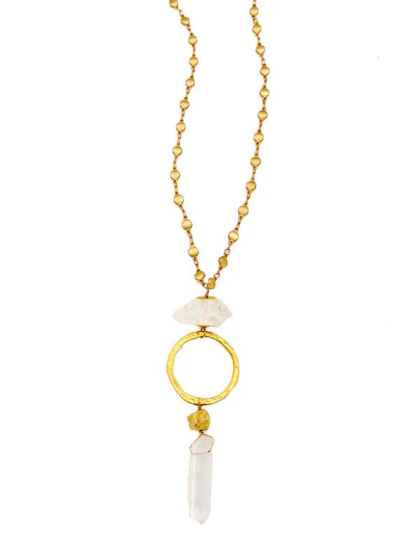 Cimber Designs - Cimber Design Jewelry Crystal Quartz Necklace - My Spa Shop