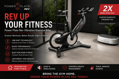 Power Plate - Power Plate Rev Vibration Exercise Bike for Home Fitness Gym - My Spa Shop