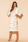 Wrap Up by VP - Pink Butterflies Long Robe - My Spa Shop