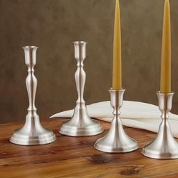 Woodstock Candlestick, Classic Candlestick Holders Pewter